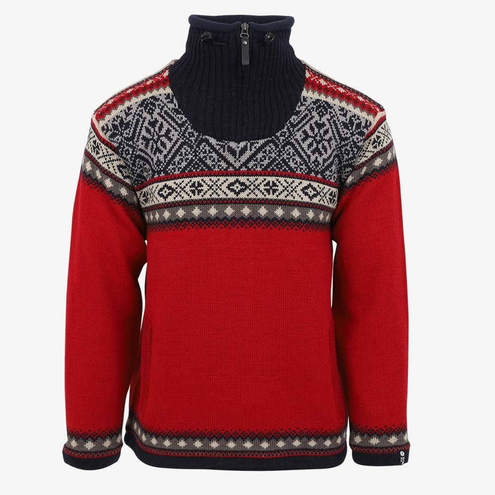 Bergen gefütterter Norwegerpullover aus Wolle